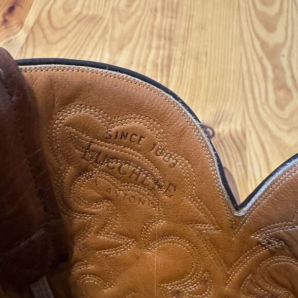 VTG Lucchese San Antonio 2L126 Leather Two Tone Size US 11AA - Picture 13 of 16